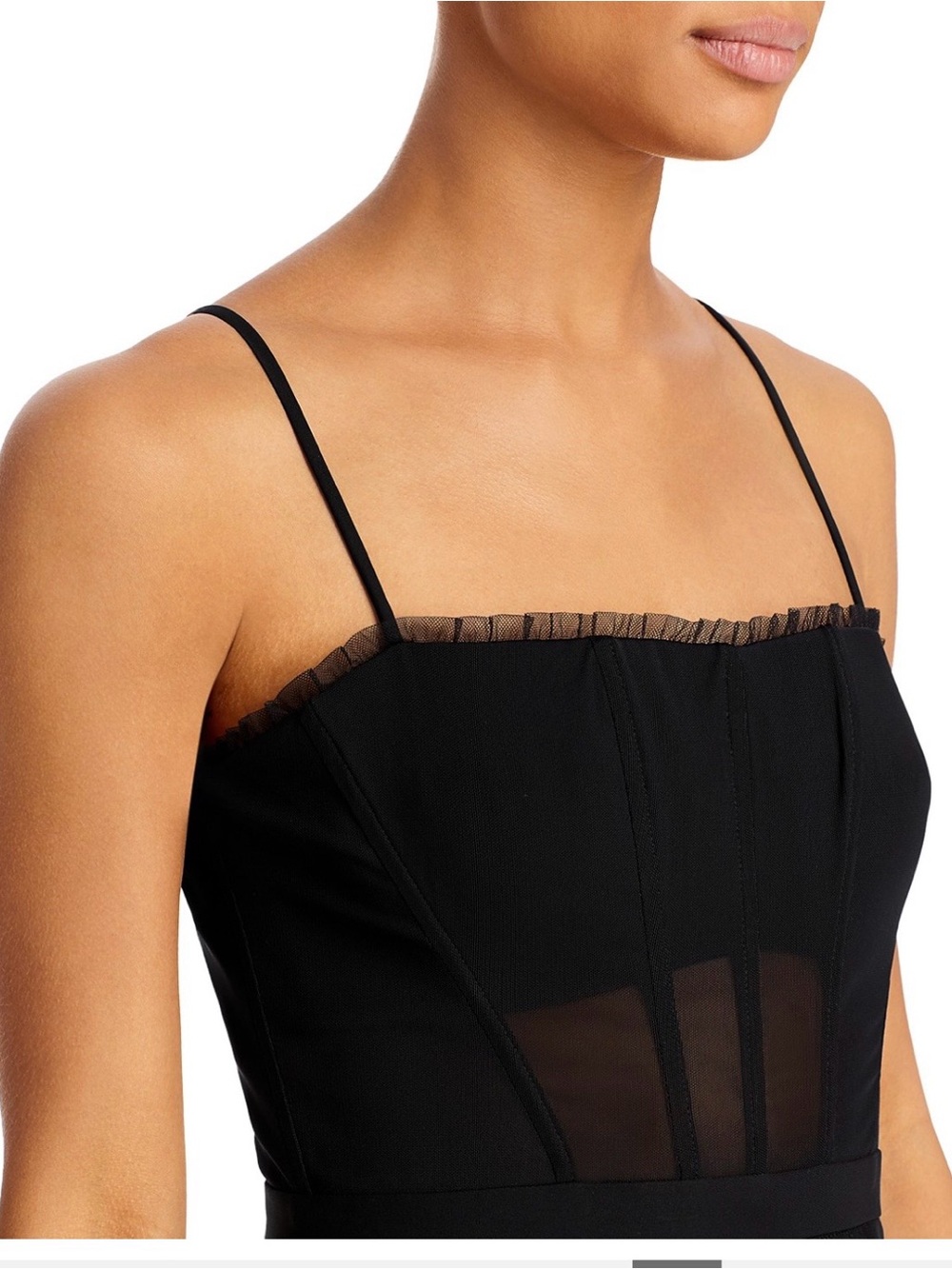 BCBGMaxAzria Black Tiered Oly Gown Dress - Picture 4 of 12
